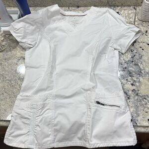 White beyond scubs scrub top